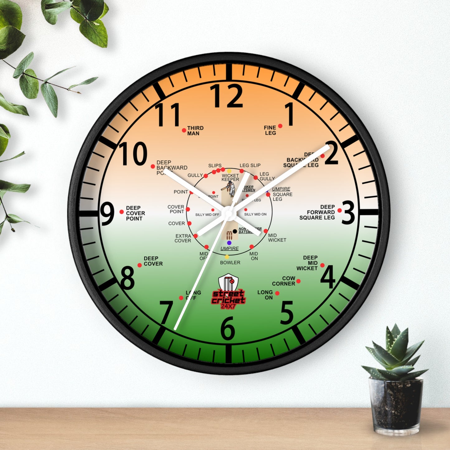 The Cricket Clock by StreetCricket24x7 (India Edition) | Cricket Clock