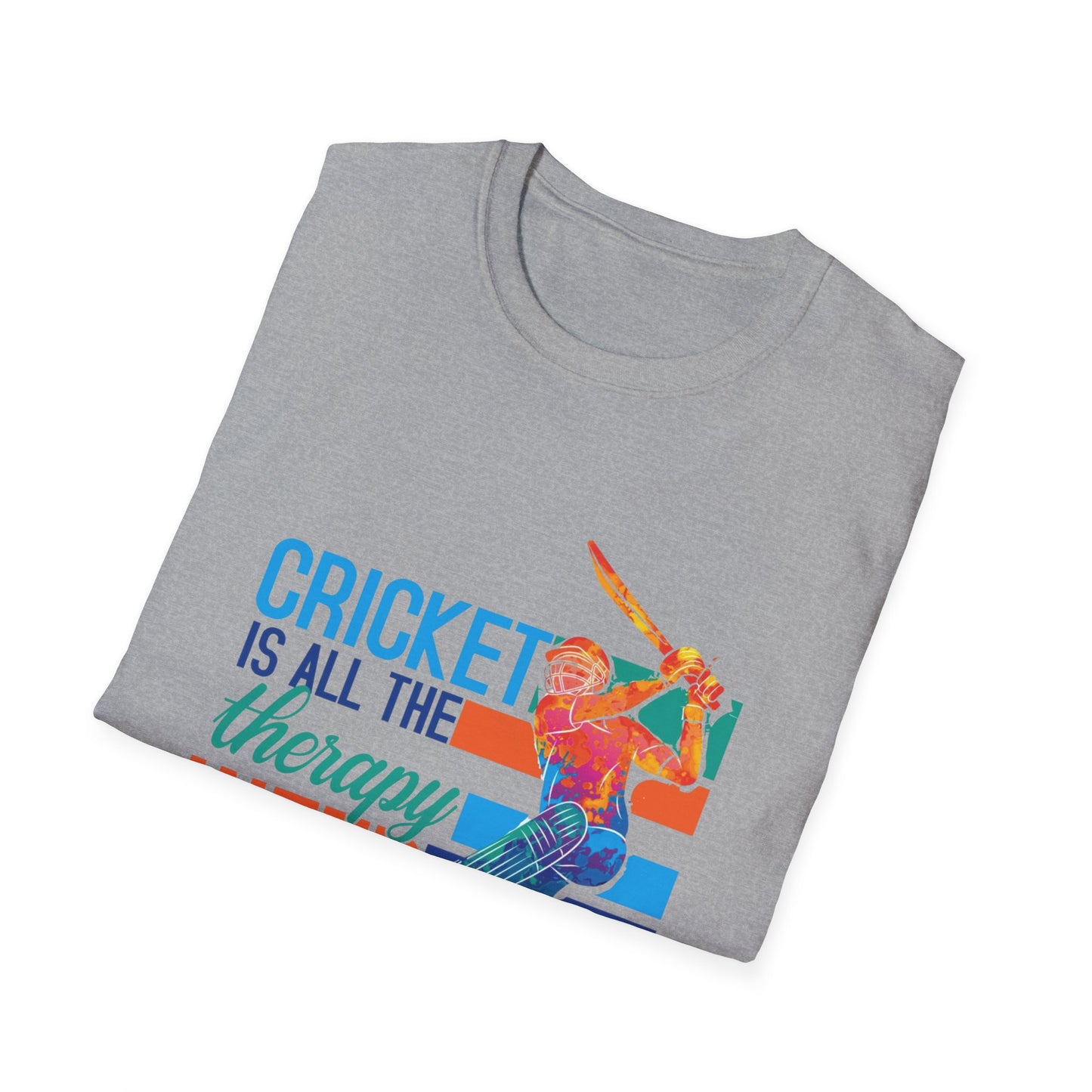 Cricket is All The Therapy I Need | Cricket T-shirt