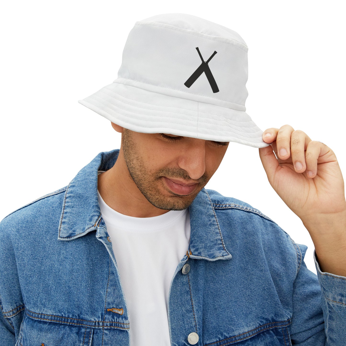 Crossed Bats: The Ultimate Cricket Bucket Hat for Players and Enthusiasts