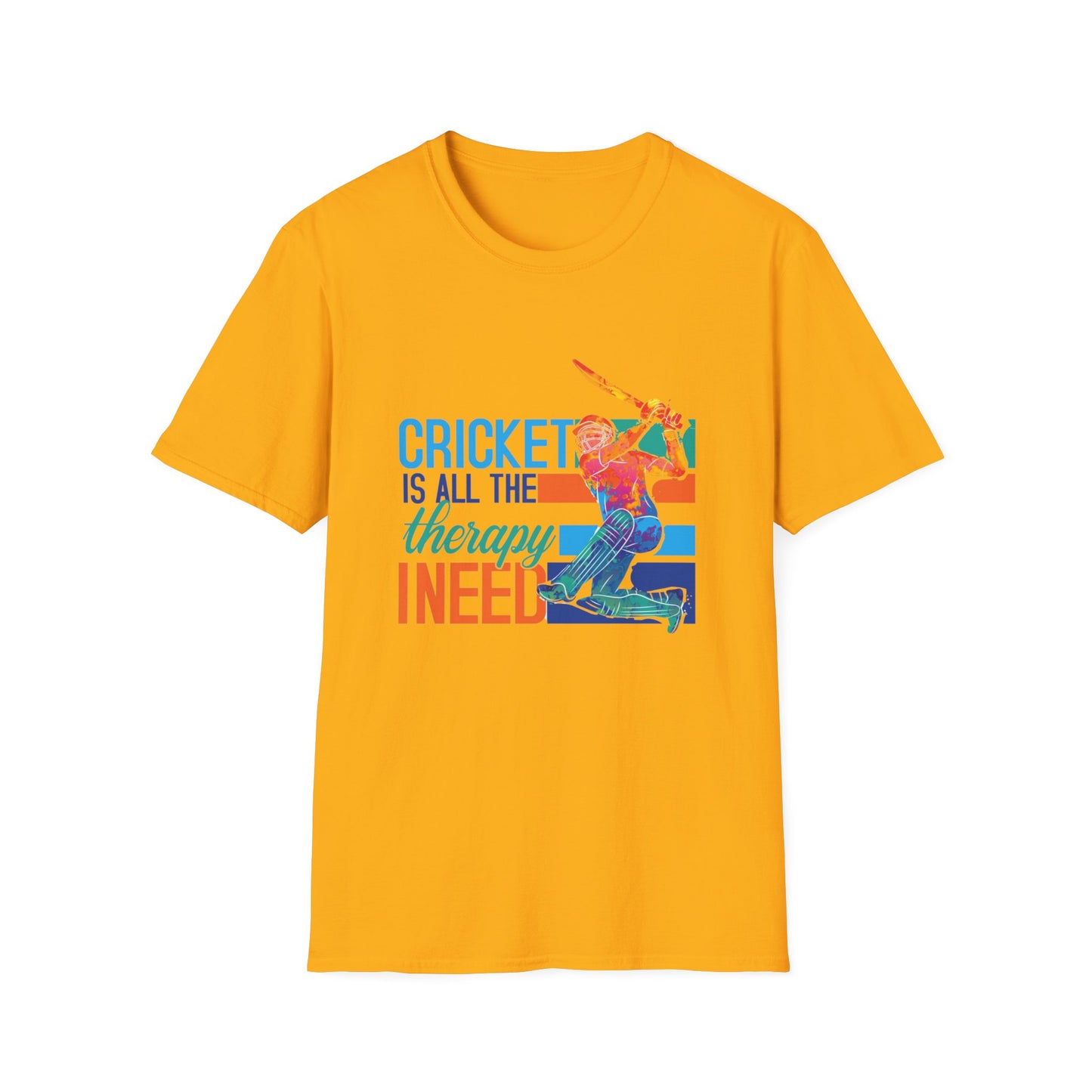 Cricket is All The Therapy I Need | Cricket T-shirt