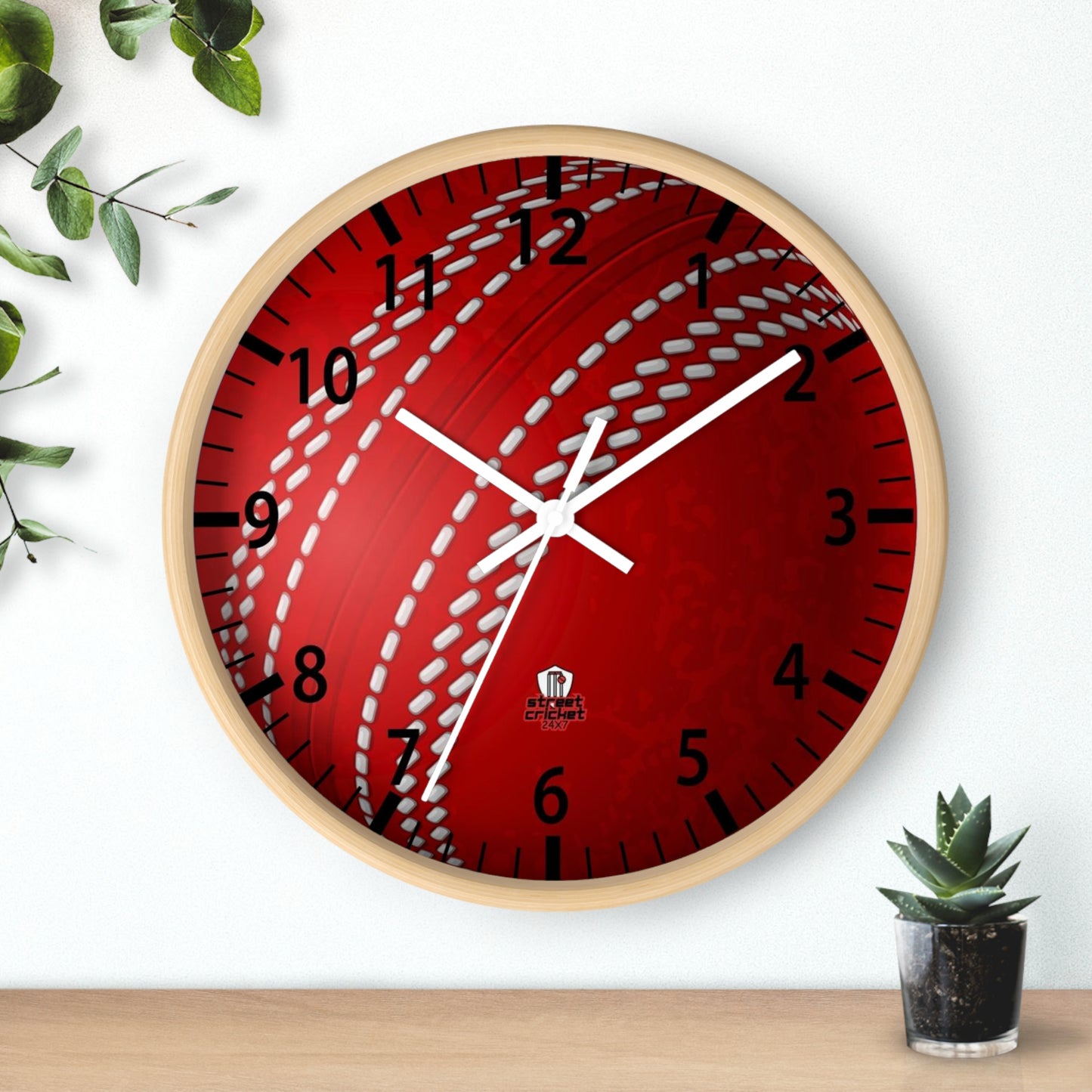 The Cricket Ball Clock by StreetCricket24x7 | Cricket Clock