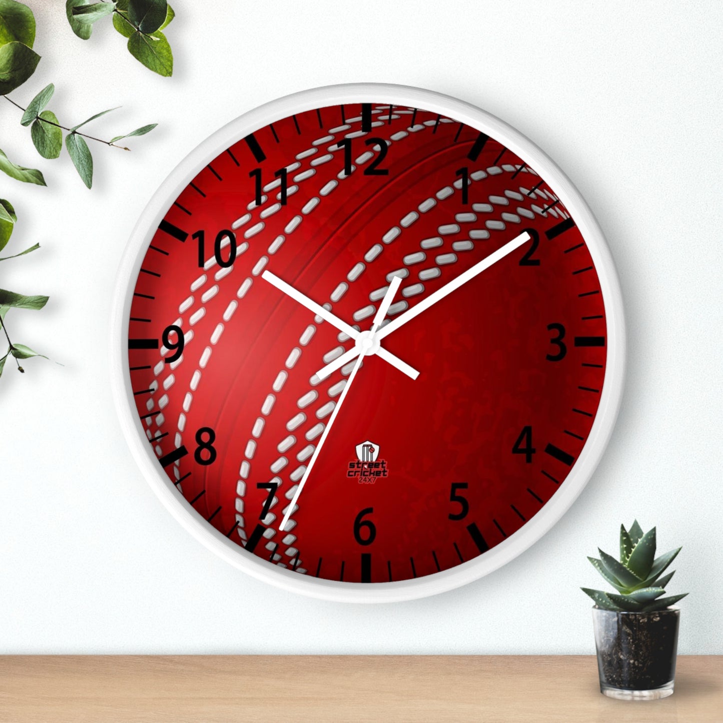 The Cricket Ball Clock by StreetCricket24x7 | Cricket Clock