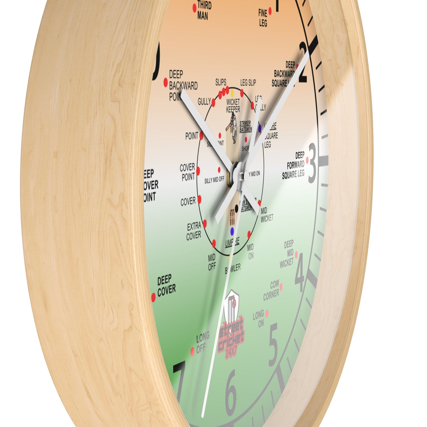 The Cricket Clock by StreetCricket24x7 (India Edition) | Cricket Clock