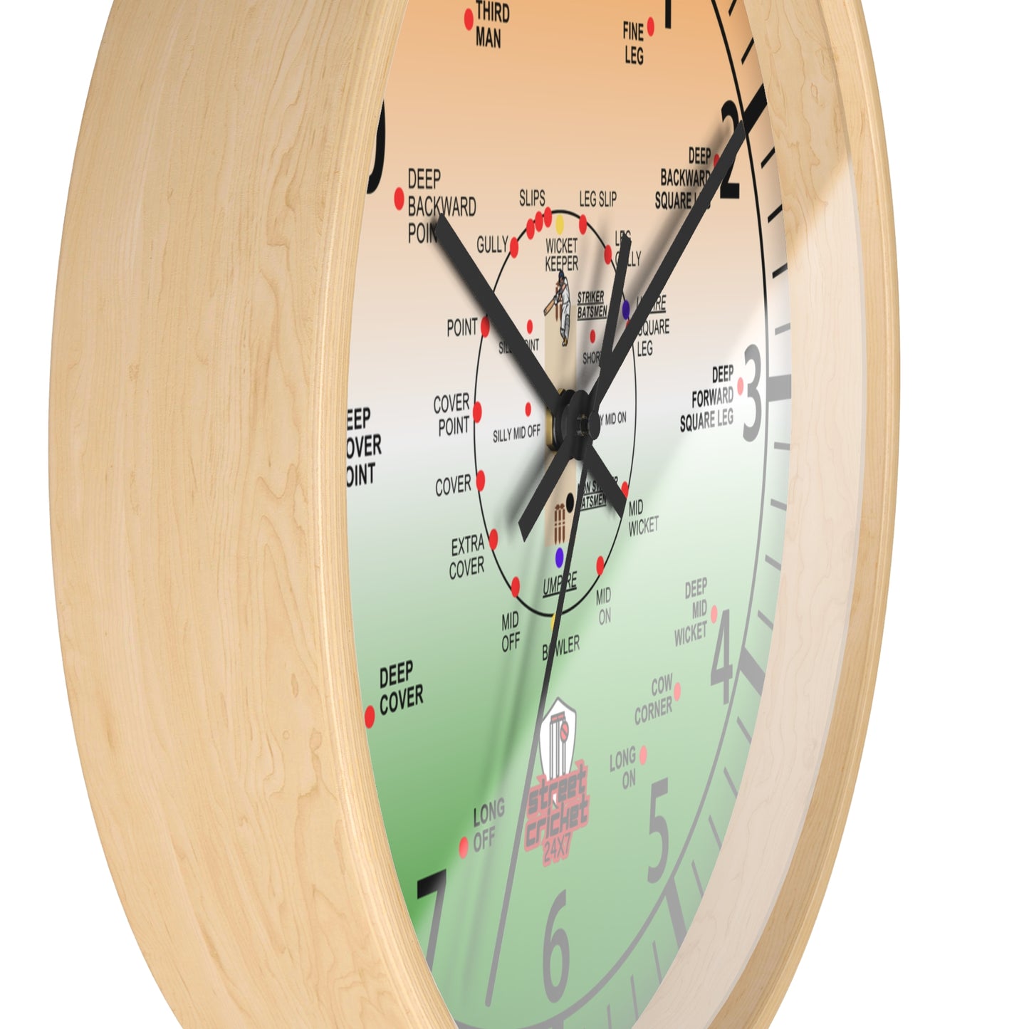 The Cricket Clock by StreetCricket24x7 (India Edition) | Cricket Clock