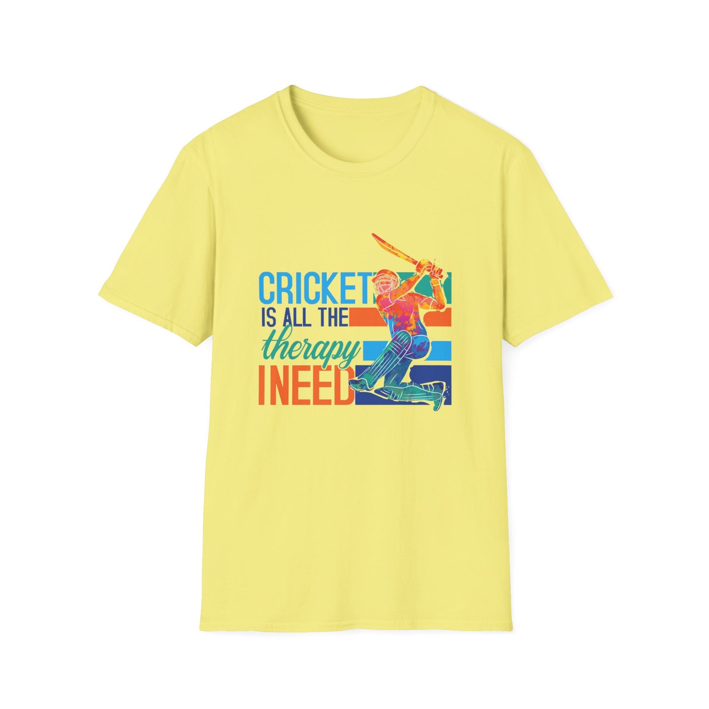 Cricket is All The Therapy I Need | Cricket T-shirt