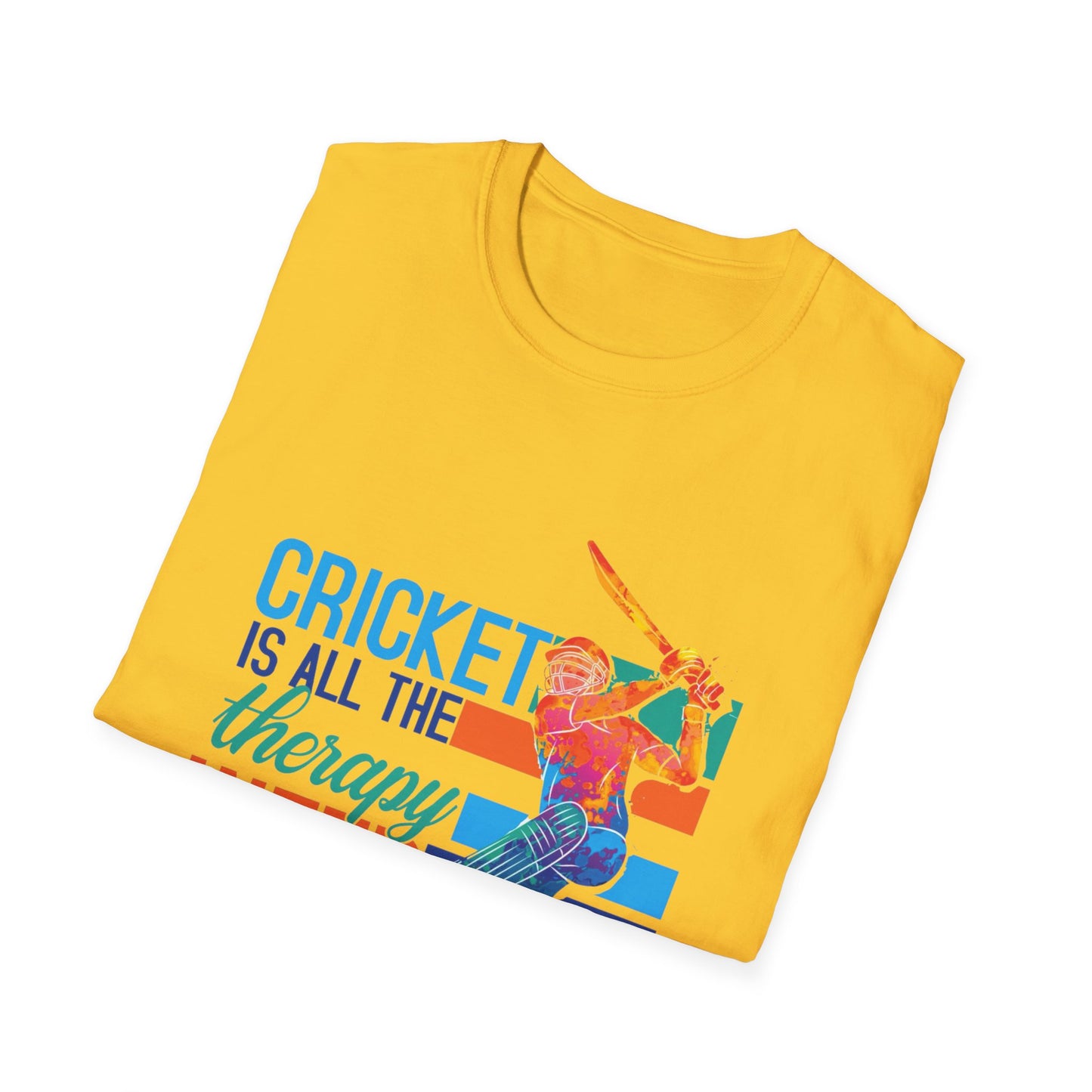 Cricket is All The Therapy I Need | Cricket T-shirt