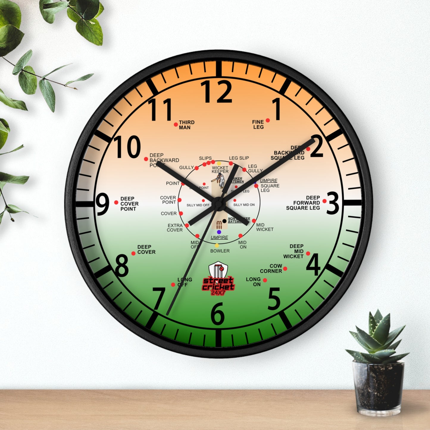 The Cricket Clock by StreetCricket24x7 (India Edition) | Cricket Clock