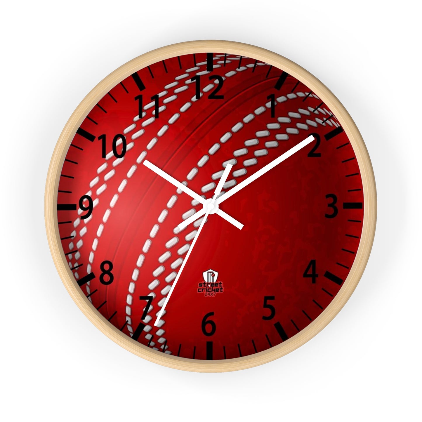 The Cricket Ball Clock by StreetCricket24x7 | Cricket Clock