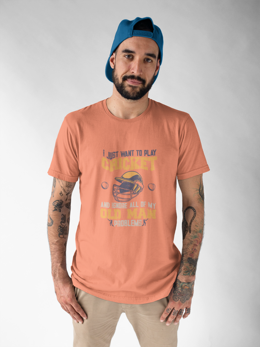 I Just Want To Play Cricket | Cricket T-shirt