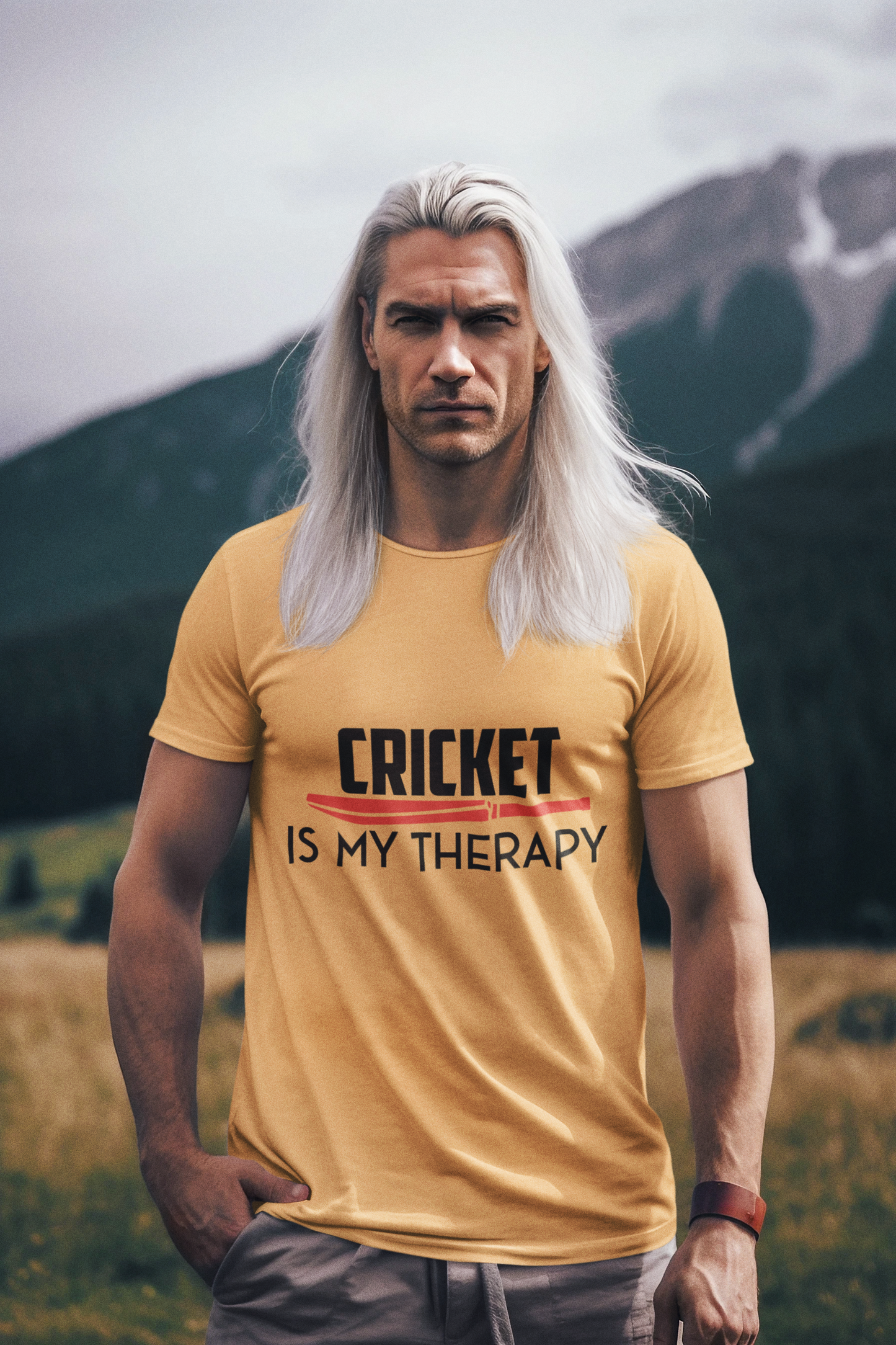 Cricket is My Therapy | Cricket T-shirt