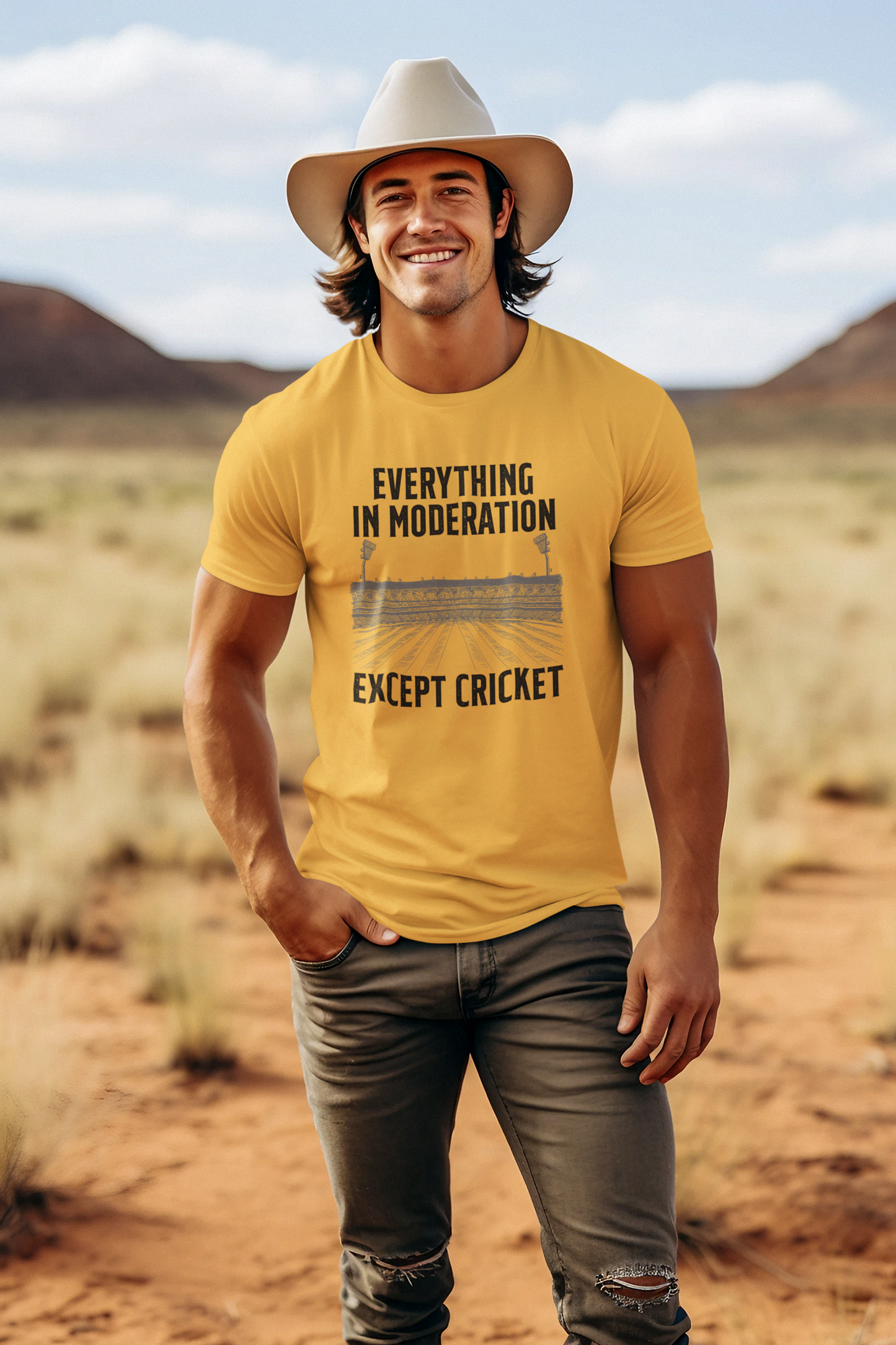 Everything In Moderation Except Cricket | Cricket T-shirt